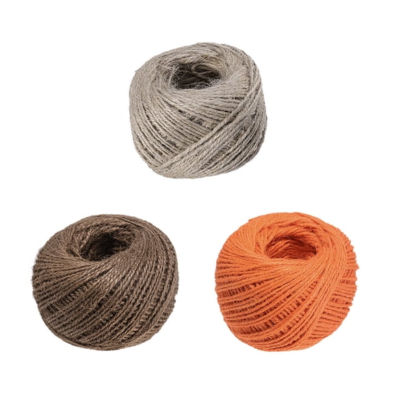 PENIKOKO 3-Pack Colored Hemp Rope Assorted , Weddings, Scrapbooking, Projects and Decorations
