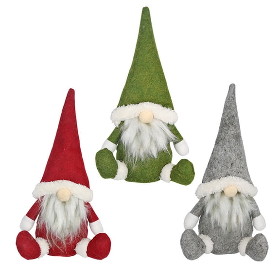 PENIKOKO Nordic Style Figurine Set, 3 Pieces Sitting Pose Decorative , Assorted Colors