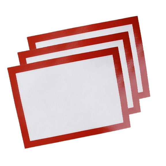 PENIKOKO 3 Pcs Silicone Pastry Mat for Rolling Dough Heat Resistant Professional Grade Tool