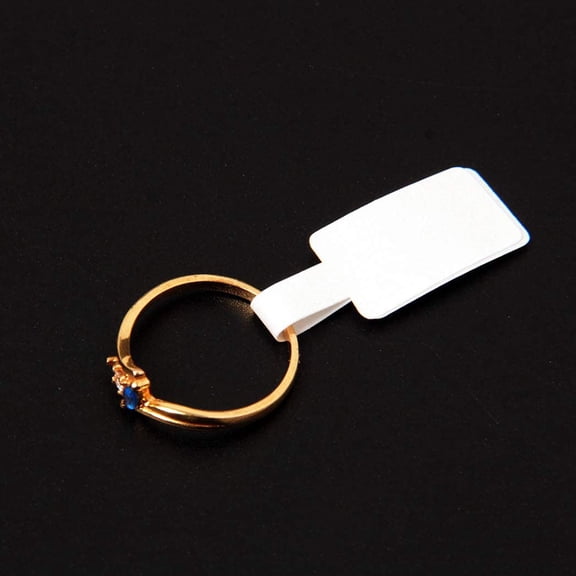 PENIKOKO 300pcs Price Tags Paper Tags Ring Labels Square Head Price Tags