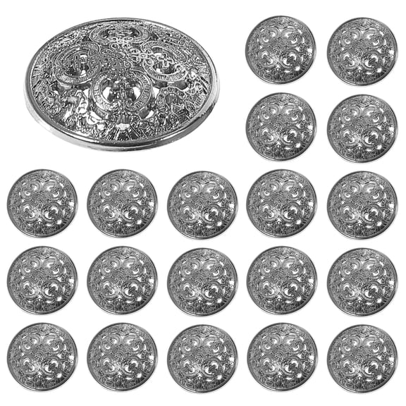 PENIKOKO 30Pcs Metal Buttons for Crafts, Sewing, Jackets, Handcraft Projects and Accessories