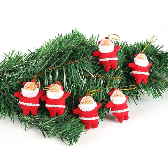 PENIKOKO 36Pcs Red Santa Ornaments for Christmas Tree Decor and Colleagues