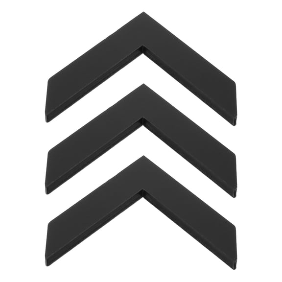 PENIKOKO 3Pcs Directional Wall Signage Acrylic Black for Indoor Outdoor Signage Use