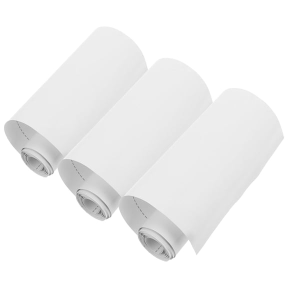 PENIKOKO 3Pcs Front and Rear Windshield Sun Visor Strip White Vinyl Sticker Blocks Sunlight and Heat