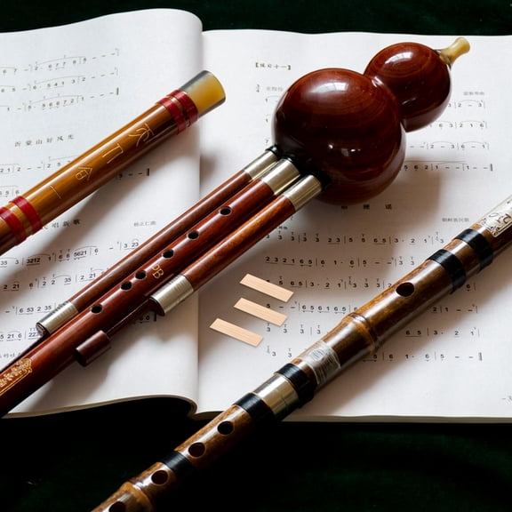 PENIKOKO Set of 3 Golden Brass Reeds for Traditional Cucurbit Flute with Enhanced Pitch Accuracy and Improved Sound Quality