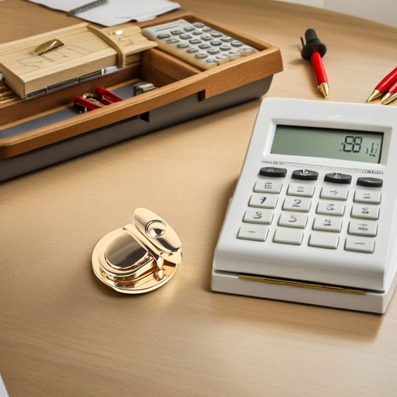 PENIKOKO 3Pcs Golden Metal Handbag Buckle Fasteners with Elegant Appearance and Secure Lock for DIY Bag Making