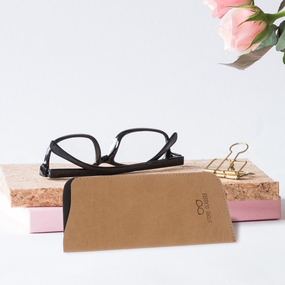 PENIKOKO 3Pcs Multi Functional Soft Sunglasses Case Bag Vintage PU Eyewear Pouch Set