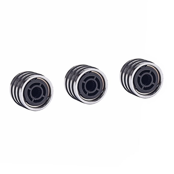 PENIKOKO 3Pcs Silver Metal Control Knob Caps for Guitar Replacement Durable and Practical