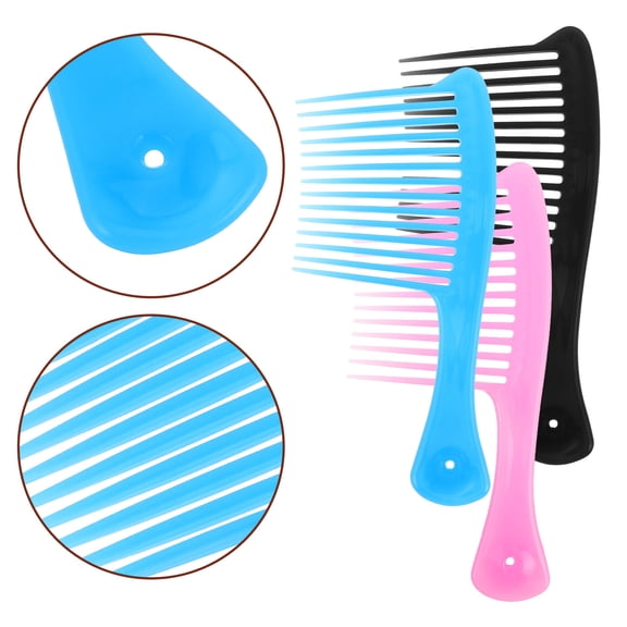 PENIKOKO 3-Piece Wide Tooth Comb Set for Hair Care, Detangling, Suitable for All Hair Types, and Easy to Use