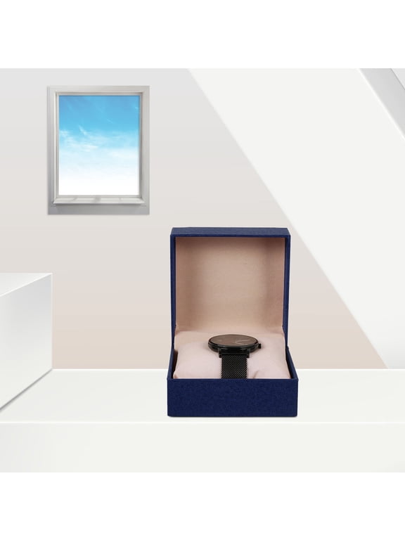 Thick Cardboard Blue Watch Box 3Pcs for Jewelry Organization