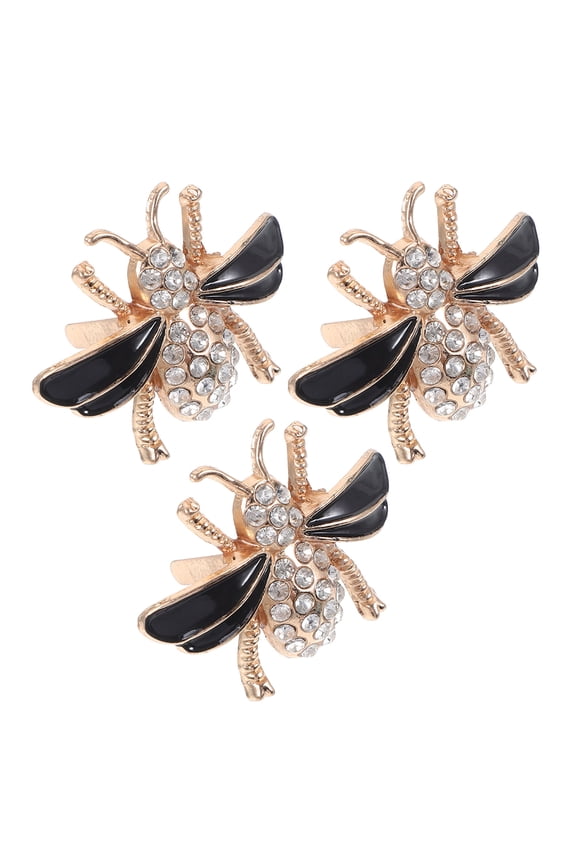 3pcs Bee Brooch Pins Zinc Alloy Brooches and Pins for Women Everyday Wear Accessories