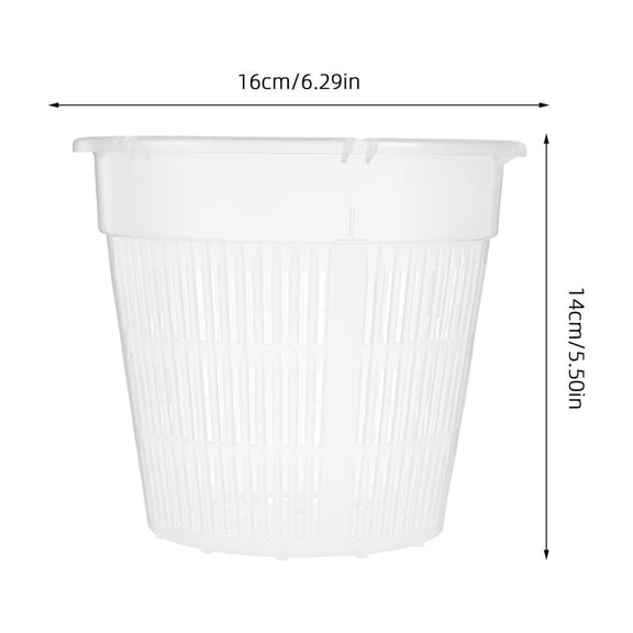 PENIKOKO 4-Pack Heavy Duty White Plastic Hydroponic Net Pots for Indoor Gardening and Soil-Free Plant Growing
