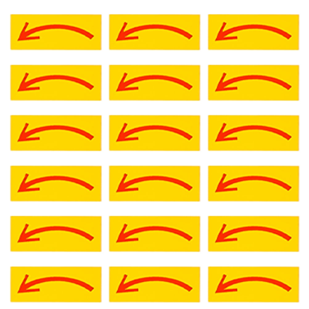 Guide Arrows Sticker PENIKOKO 40Pcs Arrow Indicator Sticker Yellow Waterproof Pvc Navigation ...