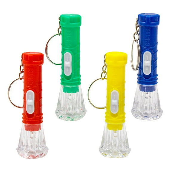 PENIKOKO 40Pcs Torch Keyrings Made of Durable Plastic Assorted Colors for Outdoor Activities and Decoration