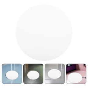 PENIKOKO White Acrylic Light Diffuser Panel, Round, for Home Lighting, 4Pcs