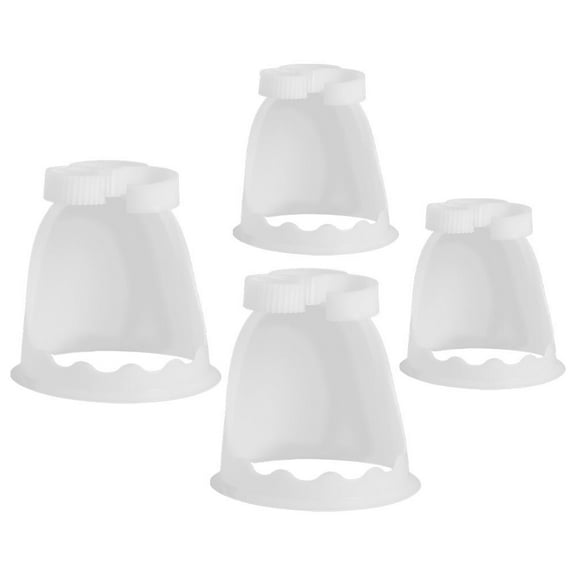 PENIKOKO 4Pcs DIY Flower Arrangement Base White Plastic Flower Stabilizer for Wedding Tables