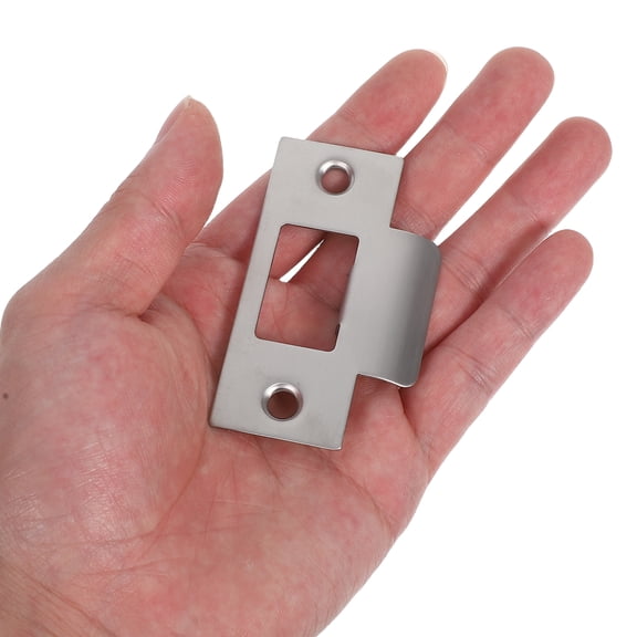 PENIKOKO 4-Pack Door Reinforcement Strike Plates Stainless Steel Finish for Enhanced Interior Door Security