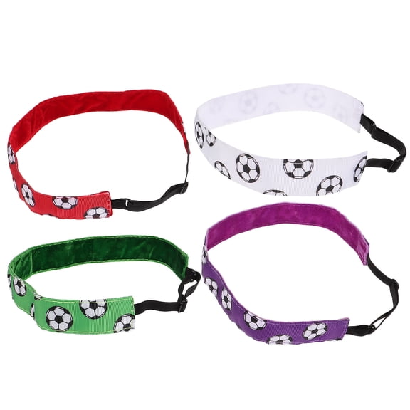 PENIKOKO 4-Pack Adjustable Fabric Headbands for Sports, Yoga, Running, Football & Outdoor Activities, 8.9 x 1 x 0.1 inches