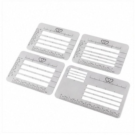 PENIKOKO 4Pcs Envelope Address Guide PP Multi Standardized Writing Layout for Holiday Greeting Cards