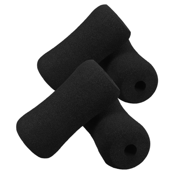 PENIKOKO 4Pcs Exercise Equipment Pad Roller Pad Sponge Black For Comfort Enhancement Universal Fit