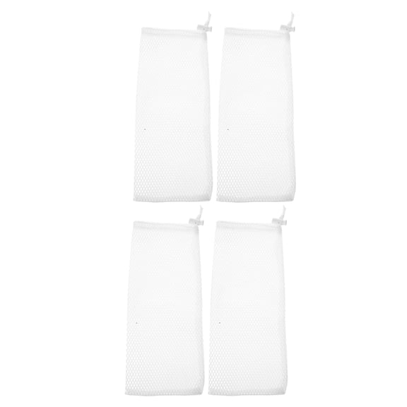 PENIKOKO 4Pcs Goldfinch Mesh Feeder White Polyester Feeding Sack for Outdoor Use