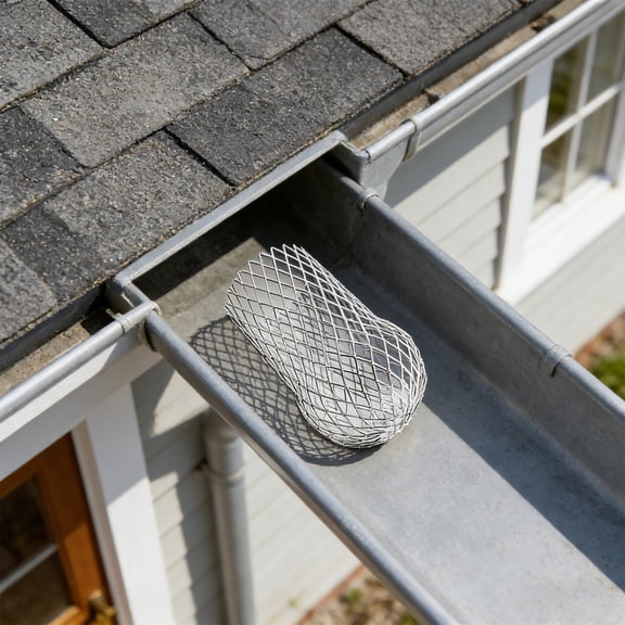 PENIKOKO 4-Pack Metal Mesh Gutter Strainers for Home Use, Tear Resistant, , Practical Gutter Guards