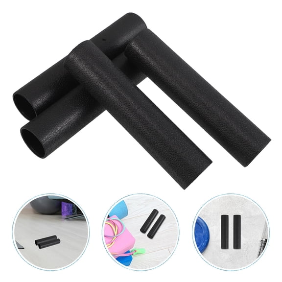 PENIKOKO Set of 4 Ergonomic Black Plastic Hand Protectors for Barbells and Dumbbells Multi Gym Accessories