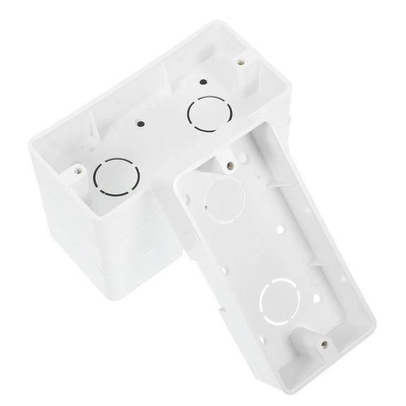 PENIKOKO 4Pcs Plastic Surface Mount Electrical Box for Stable and Easy Wall Wiring