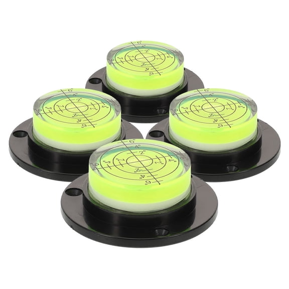PENIKOKO 4Pcs Pocket Level Multi Color Compact Round Bubble Level for Precise Levelling Tasks