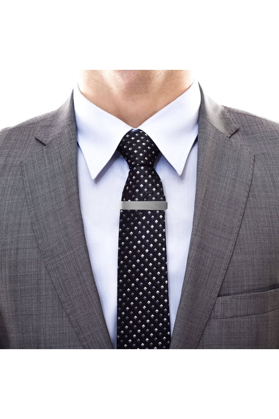 4-Piece Stainless Steel Tie Bars Set Secure Hold Elegant Accessories for Business and Formal Wear