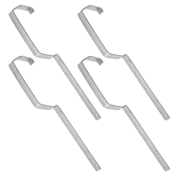 PENIKOKO 4-Pack Weather Resistant Metal Gutter Brackets for Roof, Rainwater Support