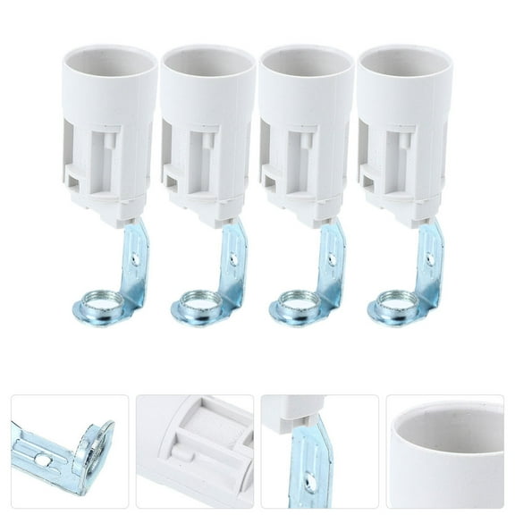 PENIKOKO 4-Pack Assorted Color E14 Socket Holders for Lamp Repair, Lighting Fixtures and Home Use
