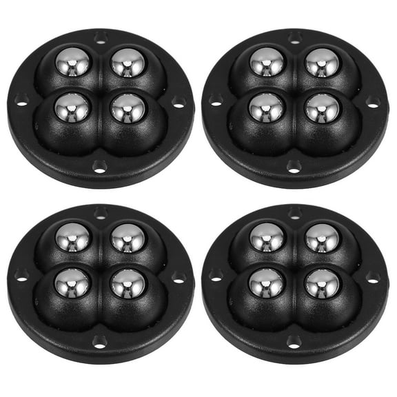 PENIKOKO 4pcs Furniture Wheels Black ABS For Easy Mobility Of Trash Can