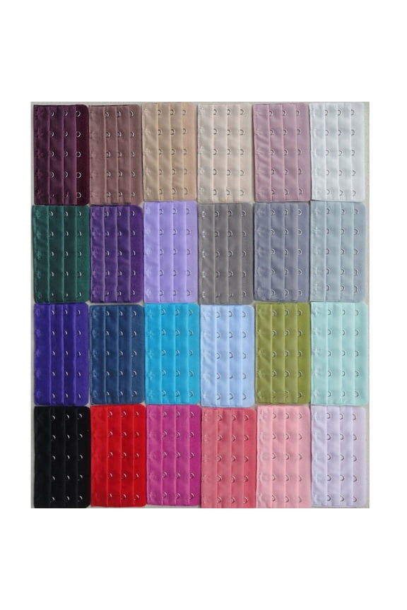 4pcs Lingerie Bra Straps 3 Rows 5 Hooks Grey Adjustable Support for Women Pregnancy