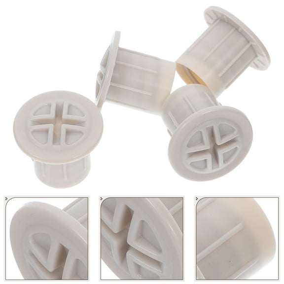 PENIKOKO Set of 4 Indoor Play Slide Fixing Accessories Made of Light Grey Plastic Material