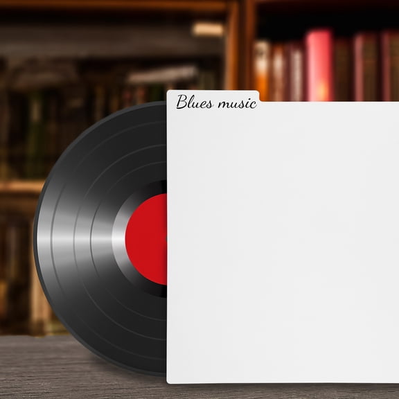 PENIKOKO 5-Pack White Folder Dividers with Tabs, PP Card Dividers for Home, Office, School Organization