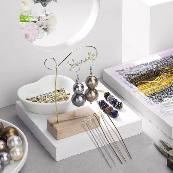 PENIKOKO 500Pcs Head Pins for Jewelry in Alloy for Jewelry Making with Round Head for Crafting Professionals