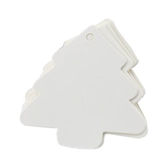 PENIKOKO 50Pcs Blank White Vintage Style Christmas Tags for Wedding Party Celebrations and Holiday Decorations