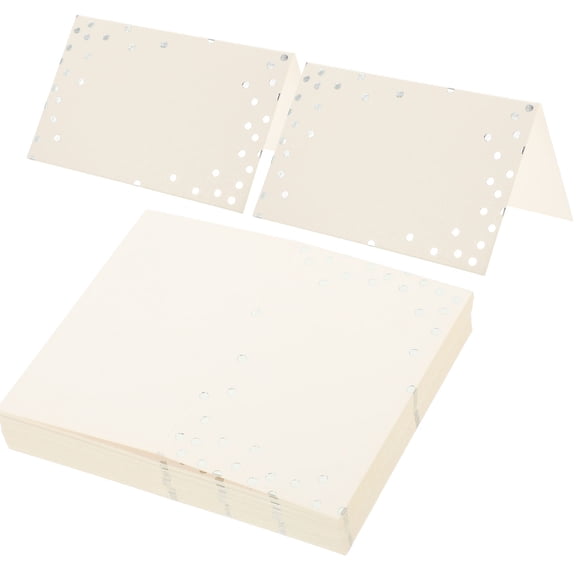 PENIKOKO 50pcs Wedding Place Cards with Smooth Writing and Elegant Design for Table Name Tags