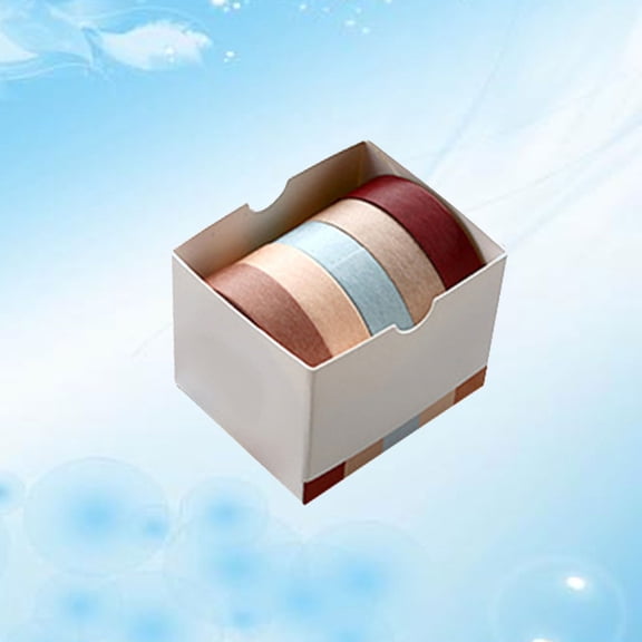 PENIKOKO 5PCS Aesthetic Journaling Supply Washi Tape Assorted Color Easy to Stick for Students