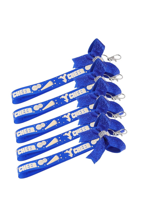 5-Pack Cheer Bag Accessories Cheerleader Keychains for Girls, Cute Sports Charm