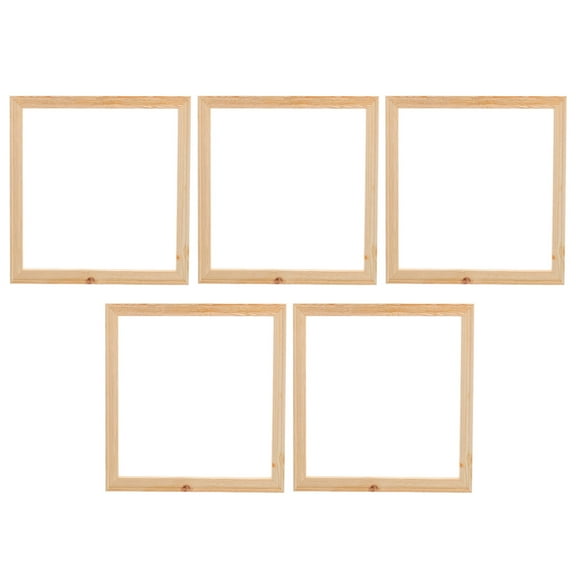 PENIKOKO 5-Pack Empty L Shape Picture Frames Pine Wood for Home Decor Projects and Crafting