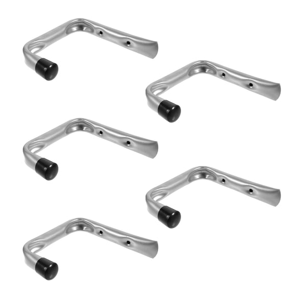 PENIKOKO 5Pcs Garage Storage Hook Plated Silver Galvanized Steel Wall Mounted for Indoor Tool Holding