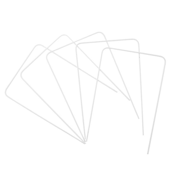 PENIKOKO 5Pcs Iron Croquet Wickets For All Ages Silver Set