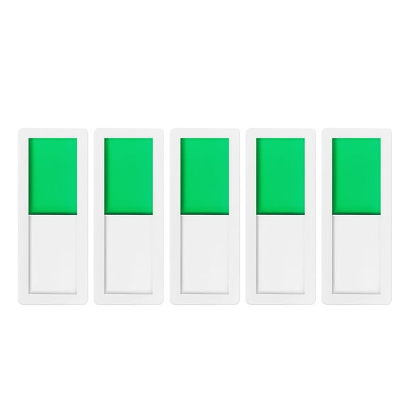 PENIKOKO 5-Pack Occupied Bathroom Door Signs, Assorted Colors Acrylic, Sleek Design for Hotel and Home Use