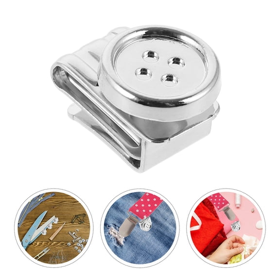 PENIKOKO 5-Pack Rectangular Metal Suspenders Buttons for Men, Iron Material Accessories