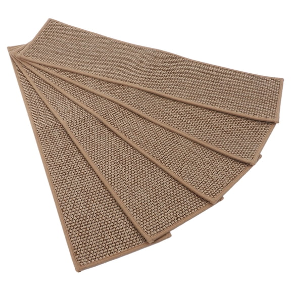 PENIKOKO 5Pcs Self Adhesive Stair Pads Non Skid Anti Slip Mats for Indoor Steps Wood Tile Concrete