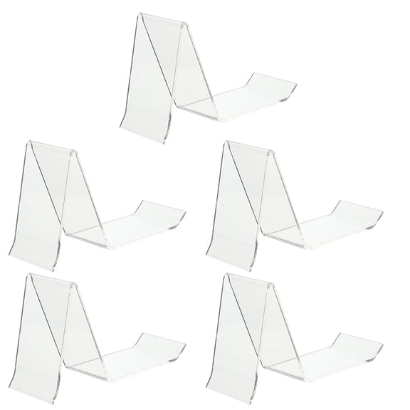 PENIKOKO 5Pcs Transparent Acrylic Shoe Display Stand Retail Sneaker Rack for Shoe Storage