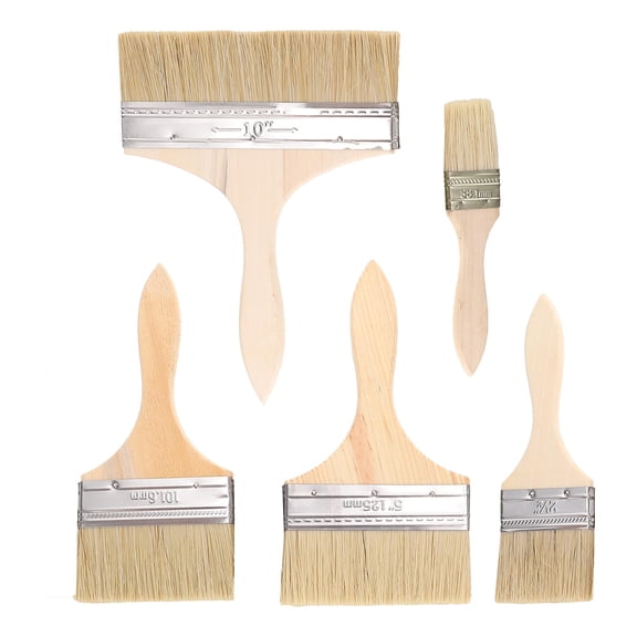 PENIKOKO 5pcs Mural Brush Oil for Arts and Crafts Projects Assorted Color for Teachers