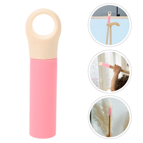 PENIKOKO Plastic Pink Mop Handle Ergonomic Installation 5Pcs